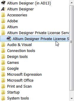 altium designer private server license
